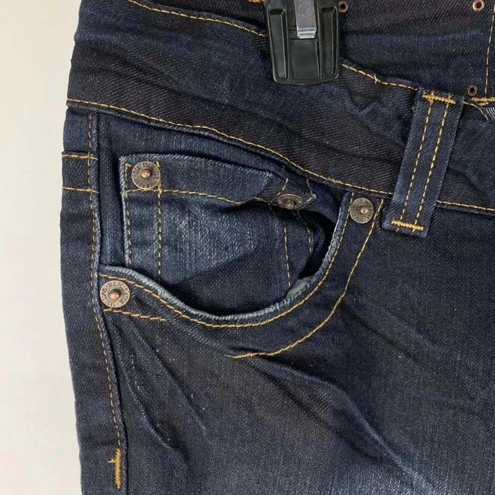U.S. Polo Assn. Womens Size‎ 19/20 Distressed Dark Blue Jeans